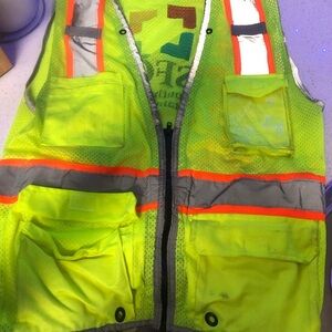 🌸NEW LISTING🌸 High-Visibility Safety Vest with Reflective Stripes